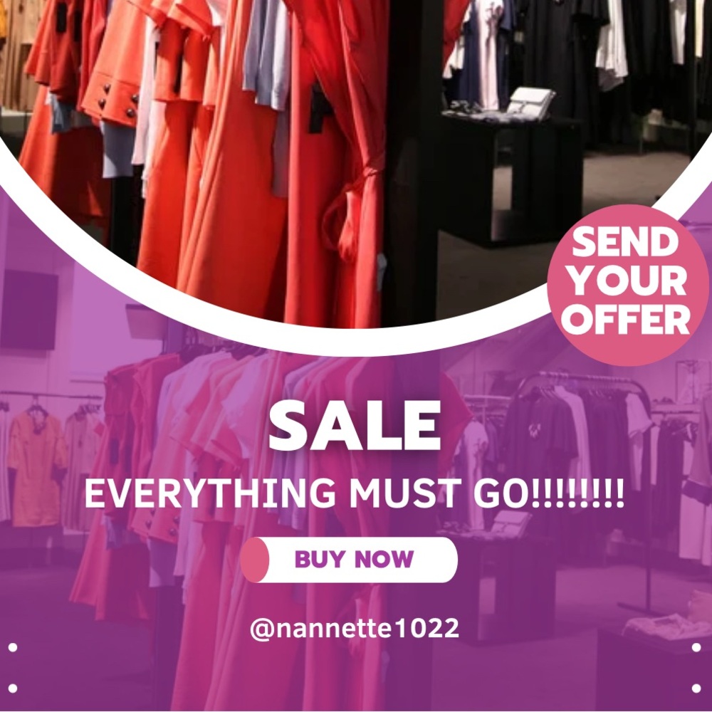 Everything MUST GO!! Inventory SALE!! Make me an offer!!